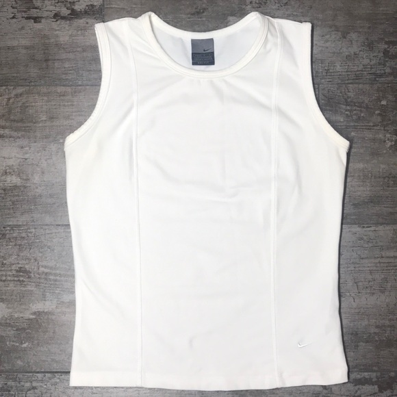 Nike Tops - Nike Dri-FIT White Sleeveless Top